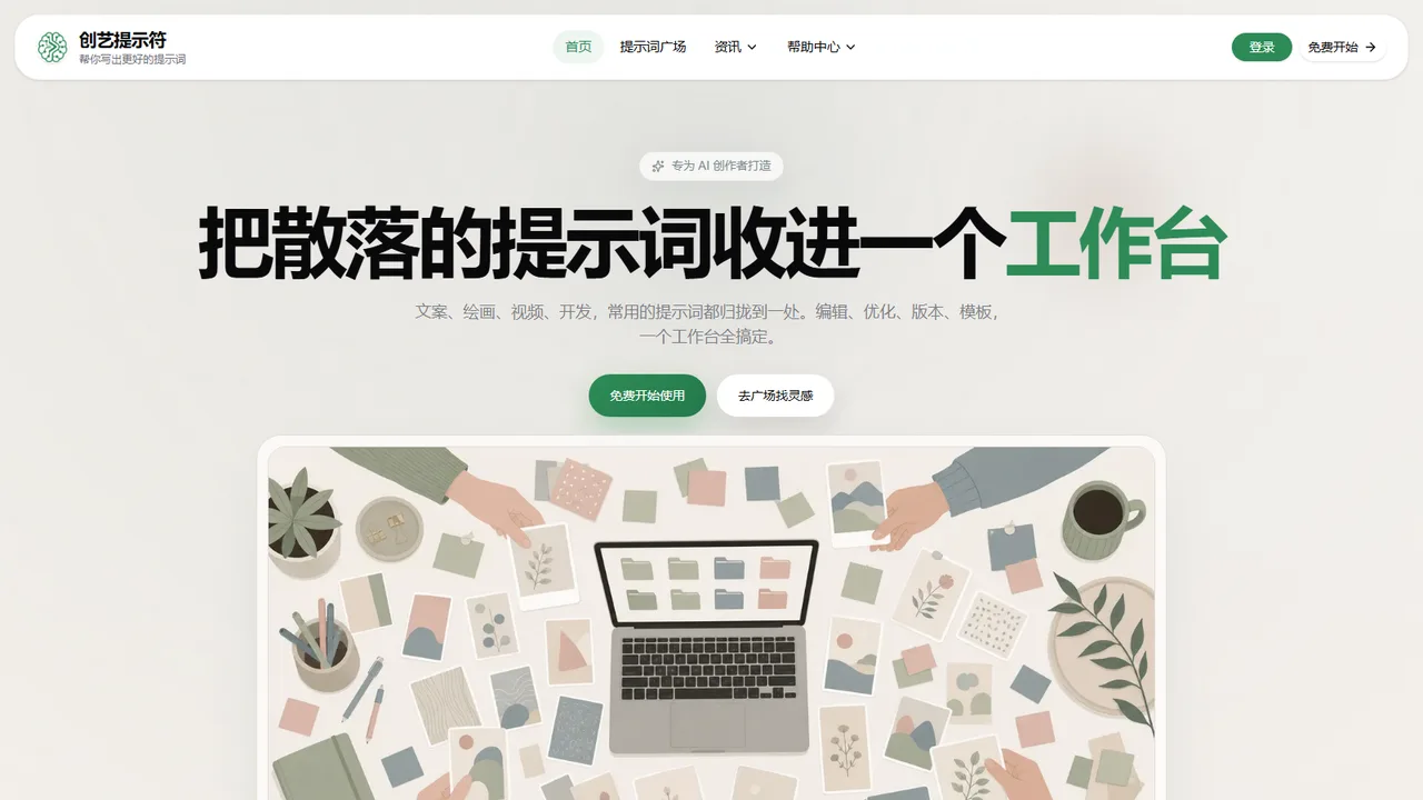 创艺提示符 界面截图