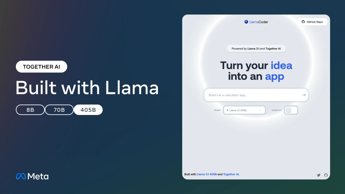 用 Together AI 的 LlamaCoder，一句话生成整个应用