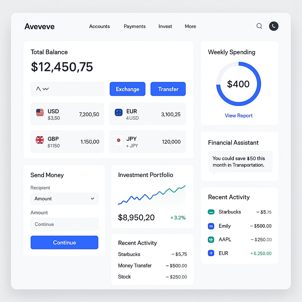 个人理财 / 在线银行 UI