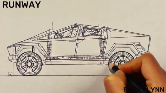 Midjourney + Runway 实现 Cybertruck 从草图到原型