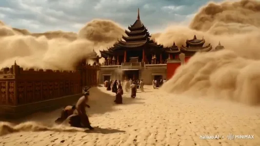 海螺 AI 演示视频：沙尘暴