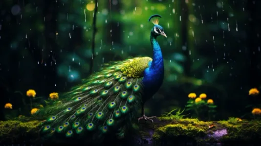 AI创意绘画：森林宁静的午后