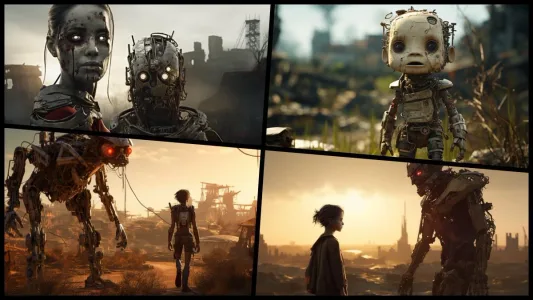 AI 漫画：末世机械城