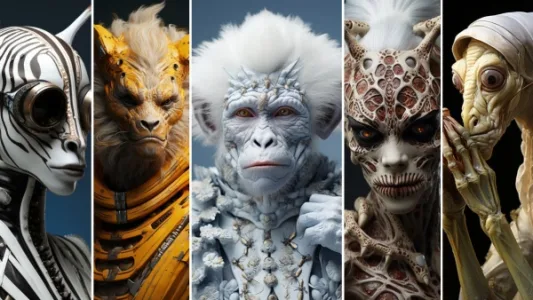 AI 创意绘画：独特的异星来客