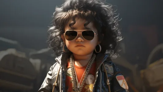 AI 创意绘画：时髦霸气的胖女孩