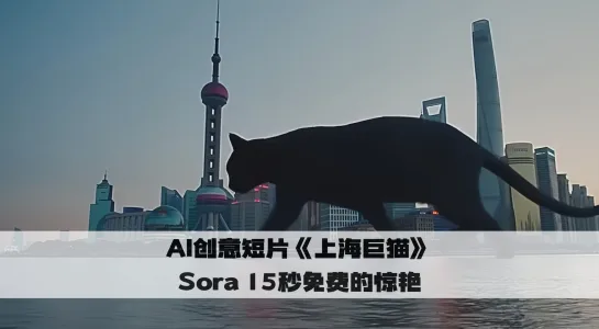 AI 创意短片《上海巨猫》Sora 15 秒免费的惊艳