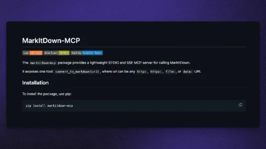 微软发布万能 Office 文档转换 MCP 服务器：markitdown-mcp