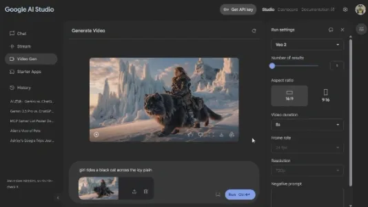 Google AI Studio 可免费制作 Veo 2 视频啦！