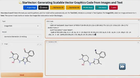 基于多模态大模型的 SVG 代码生成器：StarVector
