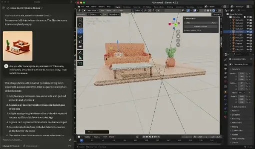 如何通过 Claude 控制 Blender 将 2D 图片转化为 3D 模型