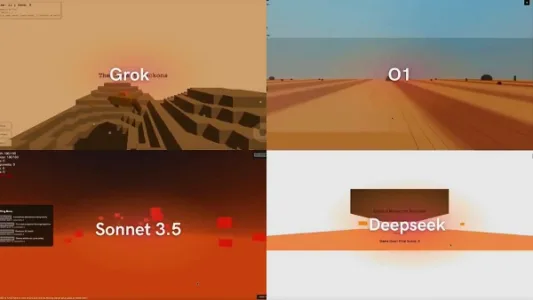 Grok 3、DeepSeek 六大 AI 模型挑战《沙丘 x 我的世界》游戏开发