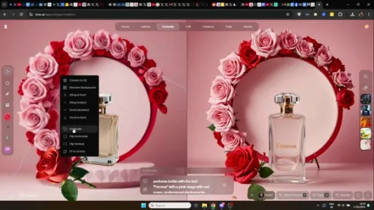 如何通过 Krea.ai 实时制作香水广告图片