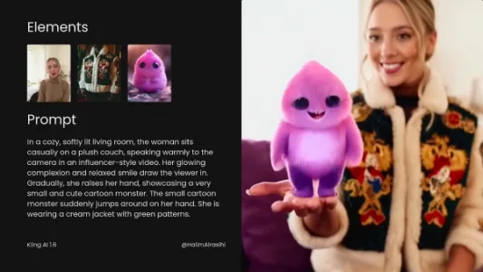 可灵 1.6 推出 Elements，可进行多个主题的融合