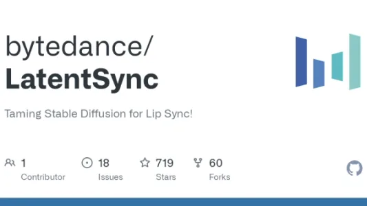 字节跳动开源口型同步模型：LatentSync