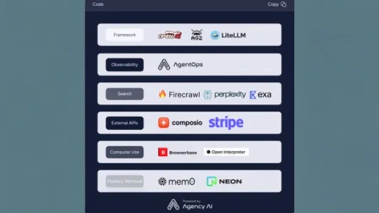 2025 年 AI 智能体技术栈中的关键工具