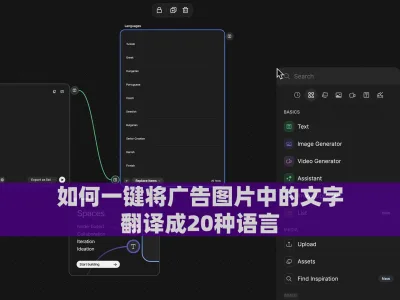 如何一键将广告图片中的文字翻译成20种语言