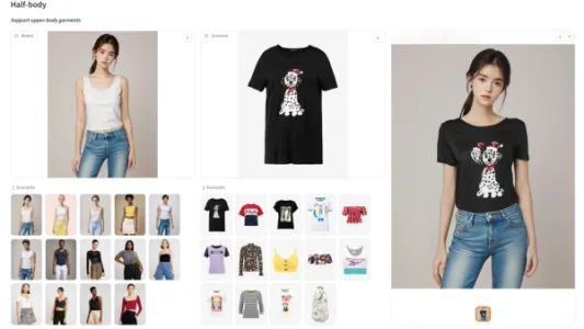 模特换装 AI 开源工具：OOTDiffusion