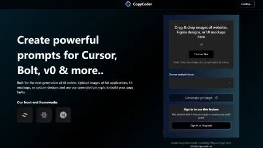 AI 前端开发提示词生成器：CopyCoder