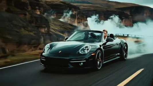 AI 制作的保时捷汽车广告片