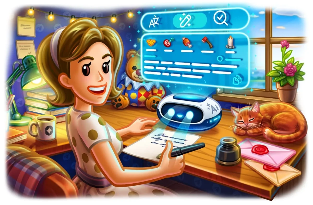 Telegram 新增 AI 文本编辑器及升级版投票功能