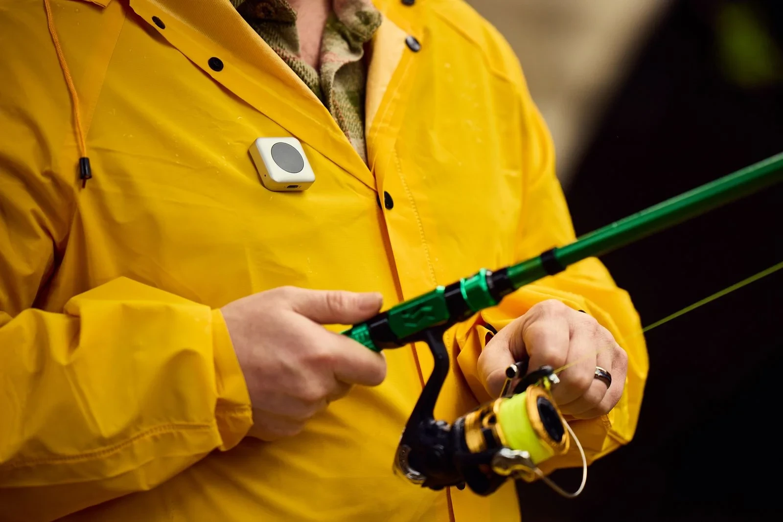 Image may contain Clothing Coat Adult Person Device Screwdriver and Tool