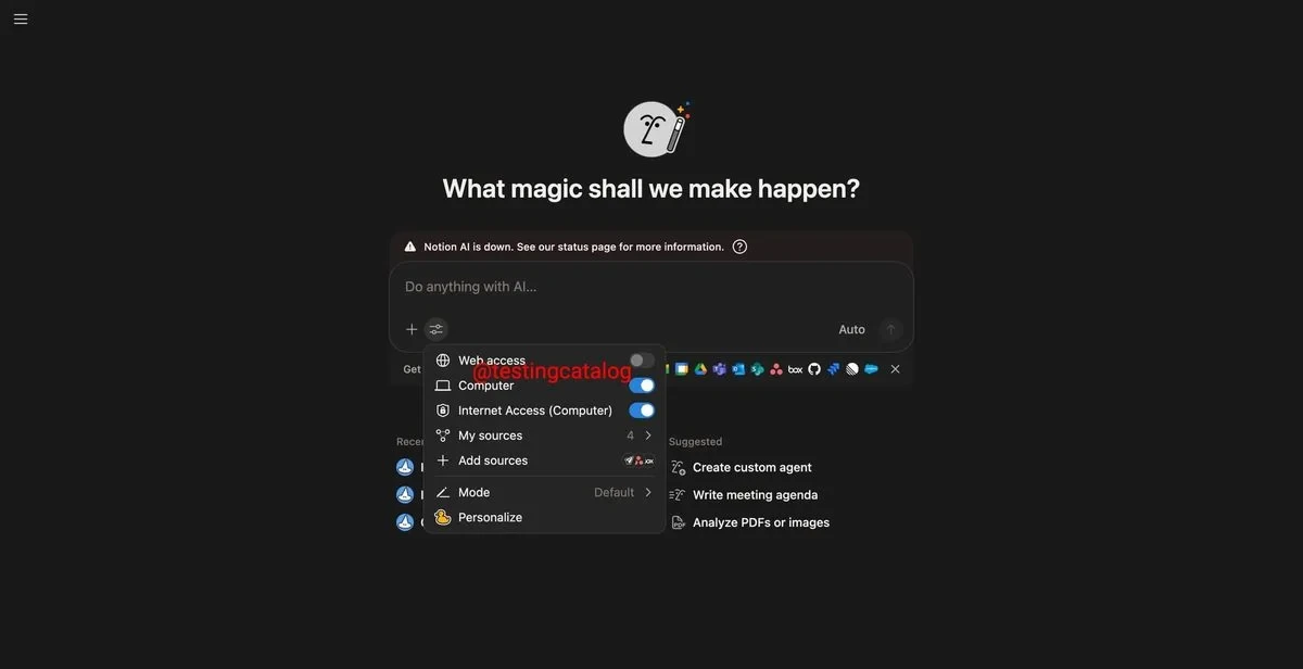 Notion 测试 Computer 功能 扩展 AI 能力